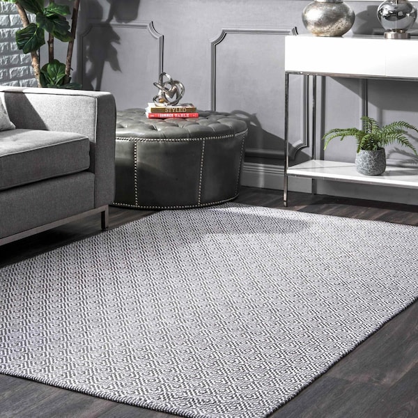 Nuloom Lorretta Geometric Cotton Area Rug 4ft x 6ft HMCO6C-406 - main